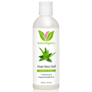 Amara Organics Aloe Vera Gel from Organic Cold Pressed Aloe, 8 fl. oz.
