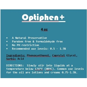 Optiphen Plus - Optiphen + All Natural Preservative 4 Oz
