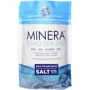 Minera Dead Sea Salt 2lb Bag Fine Grain, 100% Pure Mineral Salt Treatment