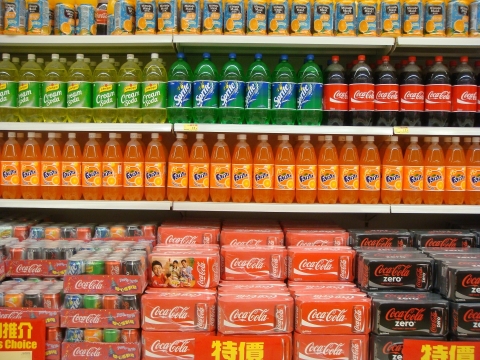 Fructose products at the supermarket